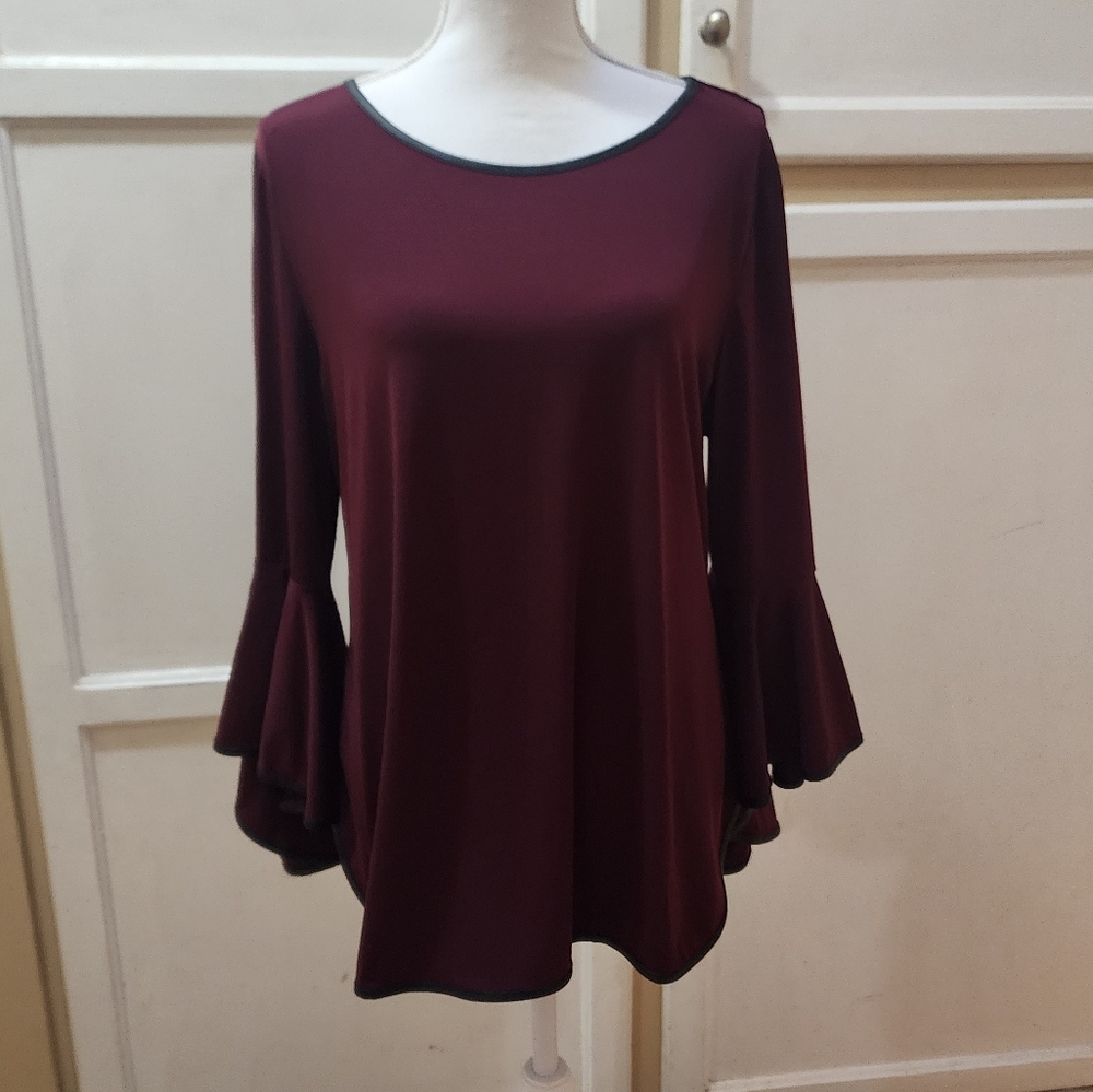 MSK Women's Butterfly 3/4 Sleeve Tunic - Picture 2 of 8